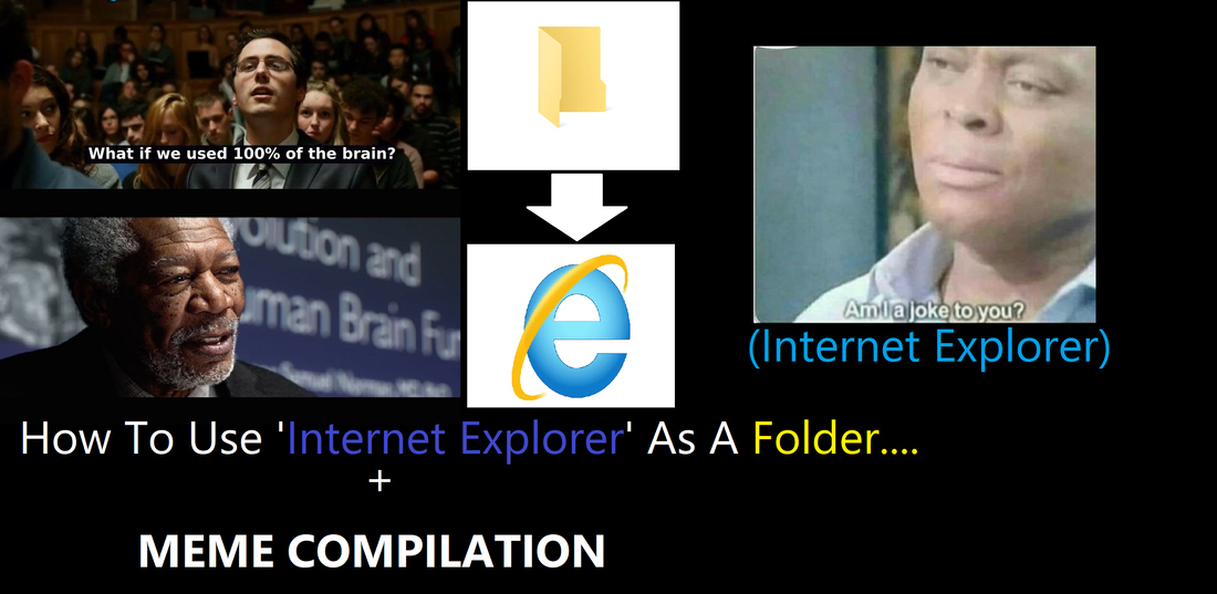 How To Use Interenet Explorer As A Folder